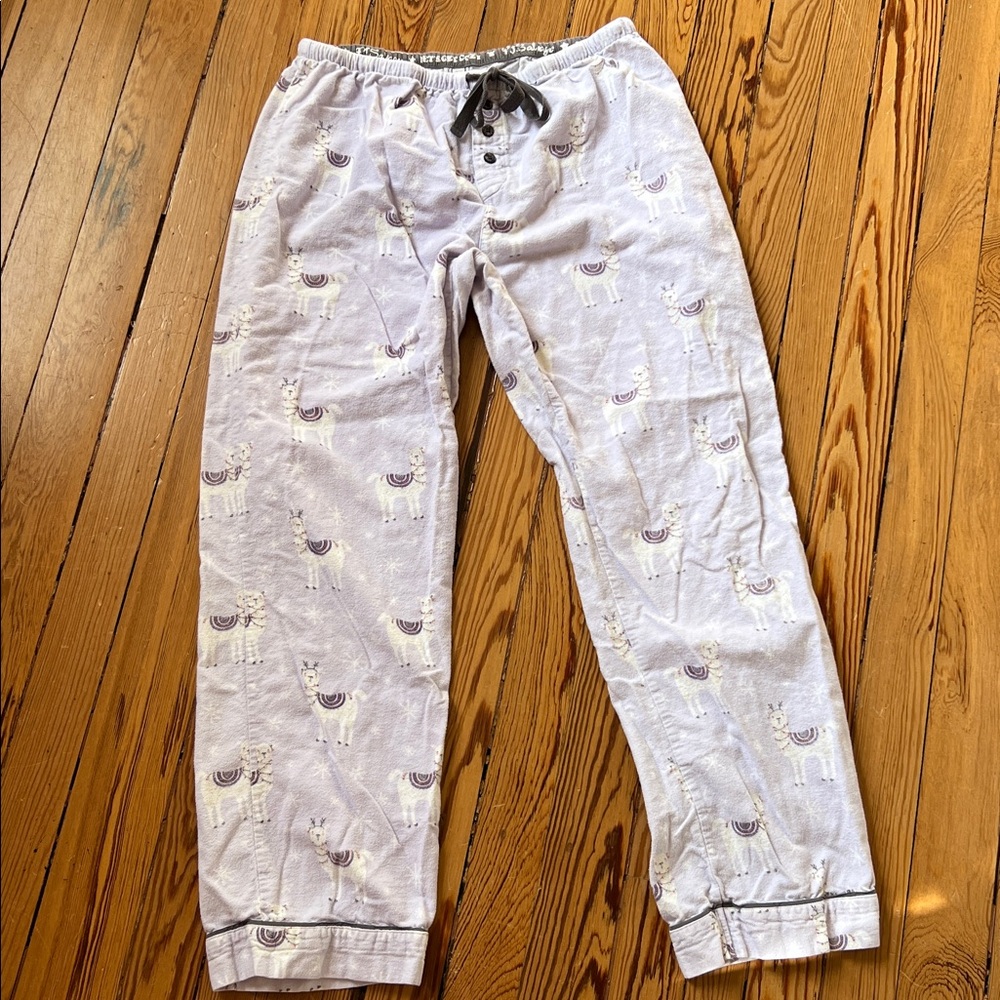 PJ Salvage Cotton Flannel Llama-Print Pajama Set - Picture 5 of 9